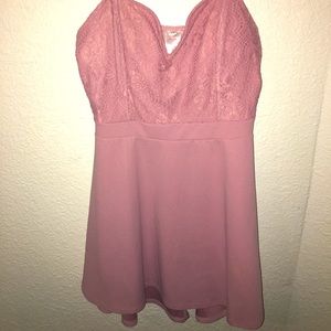 Coral mini dress